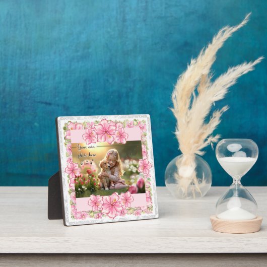 Hibiscus & kant ROZE Fotoplaat (Insitu)