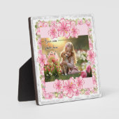 Hibiscus & kant ROZE Fotoplaat (Voorkant)