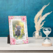 Hibiscus & kant ROZE Fotoplaat (Zijkant)