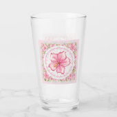 Hibiscus & kant ROZE Glas (Achterkant)