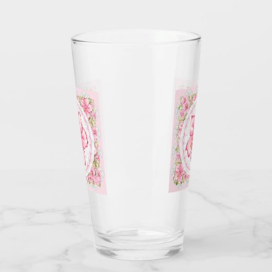 Hibiscus & kant ROZE Glas (Links)