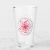 Hibiscus & kant ROZE Glas (Achterkant)