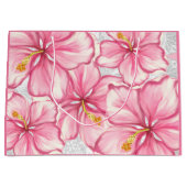Hibiscus & kant ROZE Groot Cadeauzakje (Voorkant)