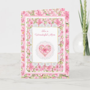 Hibiscus & kant ROZE Kaart