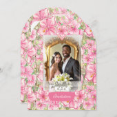 Hibiscus & kant ROZE Kaart (Voorkant / Achterkant)