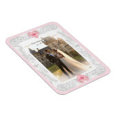 Hibiscus & kant ROZE Magneet (Rechterzijde)