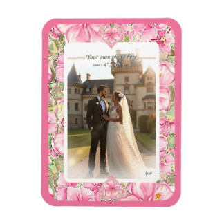 Hibiscus & kant ROZE Magneet