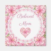 Hibiscus & kant ROZE Magneet (Voorkant)