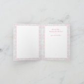 Hibiscus & kant ROZE Notitiekaartje (Binnen)