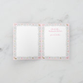 Hibiscus & kant ROZE Notitiekaartje (Binnen)