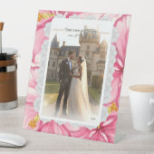 Hibiscus & kant ROZE Reclamebord Met Voetstuk (Insitu)