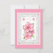 Hibiscus & kant ROZE RSVP Kaartje (Voorkant)