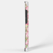 Hibiscus & kant ROZE Samsung Galaxy Hoesje (Rechterkant)