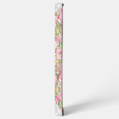 Hibiscus & kant ROZE Samsung Galaxy Hoesje (Linkerkant)