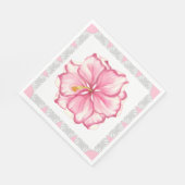 Hibiscus & kant ROZE Servet (Hoek)