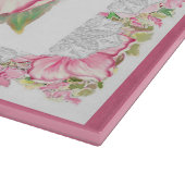 Hibiscus & kant ROZE Snijplank (Hoek)