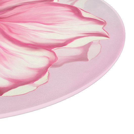 Hibiscus & kant ROZE Snijplank (Hoek)