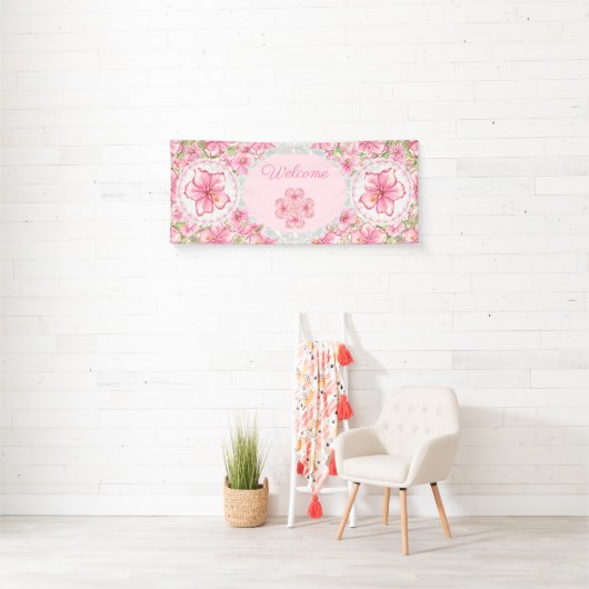 Hibiscus & kant ROZE Spandoek (Insitu)