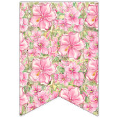 Hibiscus & kant ROZE Vlaggetjes (Tweede vlag)