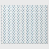 Hibiscus & kant TURQUOISE Cadeaupapier (Vlak)