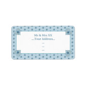 Hibiscus & kant TURQUOISE Etiket (Voorkant)