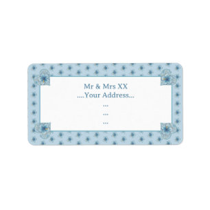 Hibiscus & kant TURQUOISE Etiket