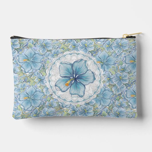 Hibiscus & kant TURQUOISE Etui (Achterkant)