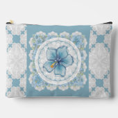 Hibiscus & kant TURQUOISE Etui (Voorkant)