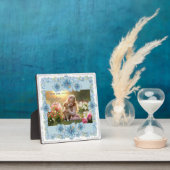 Hibiscus & kant TURQUOISE Fotoplaat (Insitu)