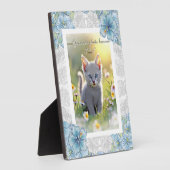 Hibiscus & kant TURQUOISE Fotoplaat (Zijkant)