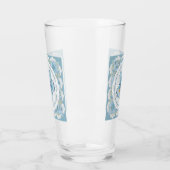 Hibiscus & kant TURQUOISE Glas (Links)