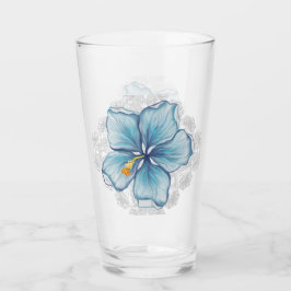 Hibiscus & kant TURQUOISE Glas