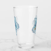 Hibiscus & kant TURQUOISE Glas (Links)