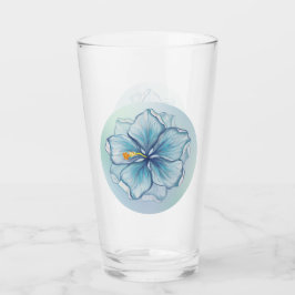 Hibiscus & kant TURQUOISE Glas