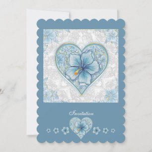 Hibiscus & kant TURQUOISE Kaart