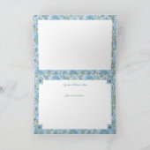 Hibiscus & kant TURQUOISE Kaart (Binnen)