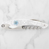 Hibiscus & kant TURQUOISE Kurkentrekker (Voorkant)