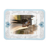 Hibiscus & kant TURQUOISE Magneet (Horizontaal)