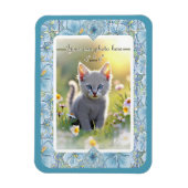 Hibiscus & kant TURQUOISE Magneet (Verticaal)