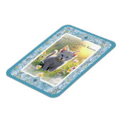 Hibiscus & kant TURQUOISE Magneet (Linkerzijde)