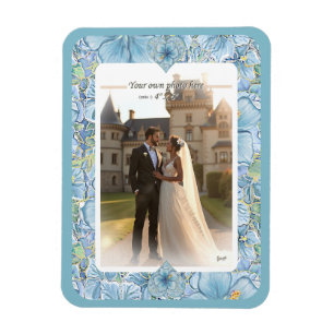 Hibiscus & kant TURQUOISE Magneet