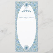 Hibiscus & kant TURQUOISE Menu (Voorkant)