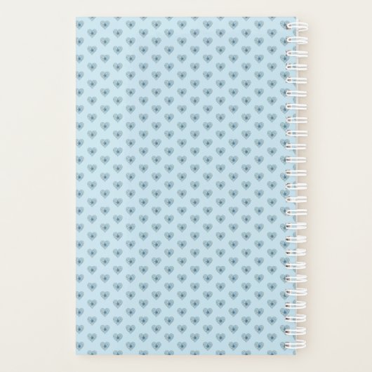 Hibiscus & kant TURQUOISE Planner (Achterkant)