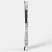 Hibiscus & kant TURQUOISE Samsung Galaxy Hoesje (Rechterkant)