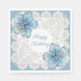 Hibiscus & kant TURQUOISE Servet