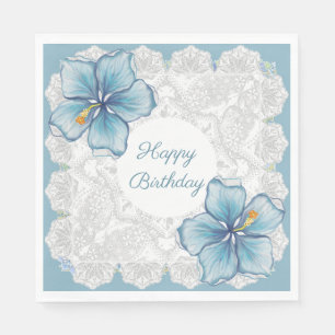 Hibiscus & kant TURQUOISE Servet