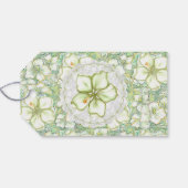 Hibiscus & kant WIT Cadeaulabel (Achterkant Horizontaal)