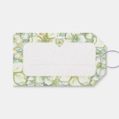 Hibiscus & kant WIT Cadeaulabel (Voorkant (Horizontaal))