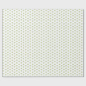 Hibiscus & kant WIT Cadeaupapier (Vlak)