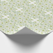 Hibiscus & kant WIT Cadeaupapier (Hoek)